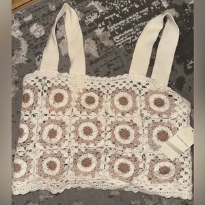 Abercrombie & Fitch Crochet Crop Top